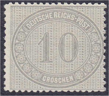 10 Gr. Freimarken Für Den Innendienst 1872, Postfrische Erhaltung, Unsigniert. Michel 12. - Otros & Sin Clasificación