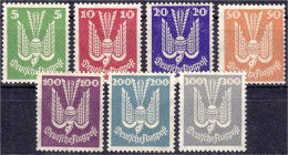 5 Pf. - 300 Pf. Holztaube 1924, Kompletter Satz In Postfrischer Erhaltung, Unsigniert. Mi. 1.500,-€ Michel 344-350. - Other & Unclassified