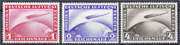 1 M. - 4 M. Flugpostmarken 1928/1931, Drei Werte In Postfrischer Erhaltung, 1 Mark Und 4 Mark Geprüft Schlegel BPP. Mi.  - Sonstige & Ohne Zuordnung