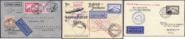 1 M. - 4 M. Flugpostmarken 1928/1931, Zwei Briefe Und Eine Postkarte, Alle In Gute Erhaltung. Mi. 320,-€ Michel 423-424+ - Other & Unclassified