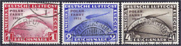 1 M - 4 M Polarfahrt 1931, Kompletter Satz In Gestempelter Erhaltung. Mi. 1.300,-€ Michel 456-458. - Otros & Sin Clasificación