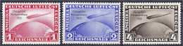 1 M. - 4 M. Chicagofahrt 1933, Kompletter Satz In Ungebrauchter Erhaltung Mit Falz, Die 2 Mark Geprüft Peschl BPP. Mi. 1 - Sonstige & Ohne Zuordnung