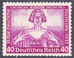 40 Pf. Opern Von Richard Wagner (Parsifal) 1933, In Durchschnittlicher Postfrischer Erhaltung, Geprüft Schlegel BPP. Mi. - Otros & Sin Clasificación