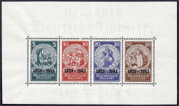 10 Jahre Deutsche Nothilfe (Herzstück) 1933, Postfrische Erhaltung. Mi. 1.200,-€ Michel 508-511. - Sonstige & Ohne Zuordnung