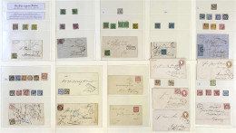 Altdeutschland - Baden 1851-1862 Gest./Briefe: Sehr Gepflegte Sammlung Auf SAFE-Blankoblättern Im Ringbinder, In Den Hau - Colecciones