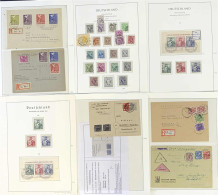 Gemeinschaftsausgaben + Bi-Zone 1945-1949 Gest./Briefe: Schöne Sammlung Mit Zwei Gest. Blöcken Der Bi-Zone, Alles Aufgel - Collections