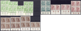 Gemeinschaftsausgaben 1947 */**: Kleines Lot Mit 12 HAN-Nummern, Dabei Nr. 946 ,,HAN 6030.48 1" Und ,,6030.48 2" Mit Fal - Collections