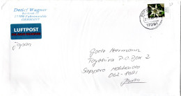 L71675 - Bund - 2009 - 220c Blumen EF A LpBf PRENZLAU -> Japan - Lettres & Documents