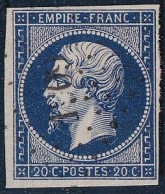 France N°14Ab - Bleu-noir - Oblitéré - TB - 1853-1860 Napoleon III