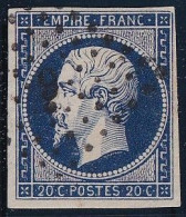 France N°14Ab - Bleu-noir - Oblitéré - TB - 1853-1860 Napoleone III