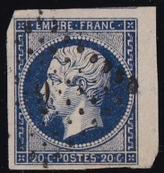 France N°14Ab - Bleu-noir - Bdf - Oblitéré - TB - 1853-1860 Napoléon III.
