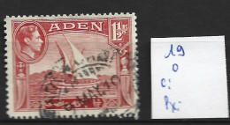 ADEN 19 Oblitéré Côte 0.75 € - Aden (1854-1963)