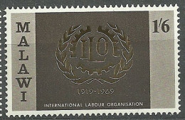 Malawi, 1969 (#108c), ILO, 50th Anniversary Of International Labour Organisation - 1v Single - IAO