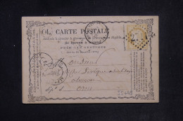 FRANCE - Carte Précurseur De Offranville Pour Alençon En 1873 - L 148187 - Cartoline Precursori