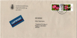 L71680 - Bund - 2009 - 100c Blumen MiF A LpBf BONN -> Japan - Cartas & Documentos