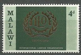 Malawi, 1969 (#106a), ILO, 50th Anniversary Of International Labour Organisation - 1v Single - ILO