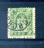 1871 DANIMARCA N.3 Servizio USATO 16sk. - Oficiales