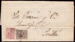 Pontevedra - Edi O 188+192 - Carta Mat Rombo Puntos + Trébol "Vigo" En Frontal - Storia Postale