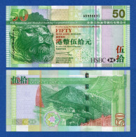 Hong Kong - 50 $ Dollars 2003 HSBC - Hongkong & Shanghai Banking Corporation - Pick # 208a - Unc - Hongkong