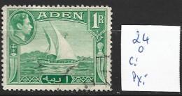 ADEN 24 Oblitéré Côte 1.75 € - Aden (1854-1963)