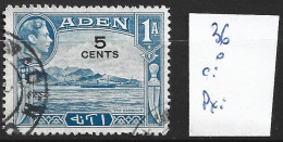 ADEN 36 Oblitéré Côte 0.30 € - Aden (1854-1963)