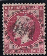 France N°32a - Rose Carminé - Oblitéré - TB - 1863-1870 Napoleon III With Laurels