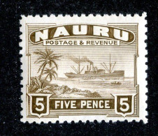7555 BCx Nauru 1937 Scott # 24a M* (offers Welcome) - Nauru