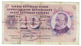 Svizzera 10 Francs 1967 LOTTO 652 - Schweiz