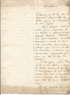ANCIENNE LETTRE AU COMTE DE CHABROL DE VOLVIC PREFET DU GRENADIER AMOROS DE LA 1 ERE LEGION  DATE 1817 N°112 - Personnages Historiques