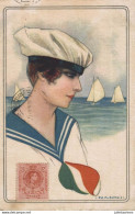 NANNI ILLUSTRATEUR FEMME MARIN CPA 1902 BON ETAT - Nanni