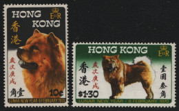 Hongkong 1970 - Mi-Nr. 246-247 ** - MNH - Jahr Des Hundes (III) - Nuovi