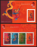 Hongkong 2000 - Mi-Nr. Block 69-70 ** - MNH - Jahr Des Drachen - Nuovi