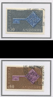 Andorre Français - Andorra 1968 Y&T N°188 à 189 - Michel N°208 à 209 (o) - EUROPA - Oblitérés