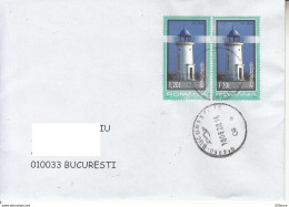 ROMANIA : LIGHTHOUSE Cover Circulated In Romania, For My Address #1063499191 - Registered Shipping! - Brieven En Documenten