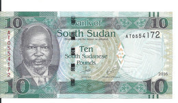 SOUDAN SOUTH 10 POUNDS 2016 UNC P 12 B - Sudan