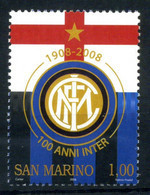 2008 SAN MARINO SET MNH ** 2173 Centenario Fondazione Dell'Inter, Calcio, Football, 100 Anni Inter - Nuovi