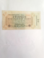 Billet Allemagne 50 Milliard  Mark 01/10/1923 - 500 Mark