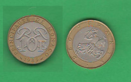 Monaco Principate 10 Francs 1989 - 1960-2001 Francos Nuevos