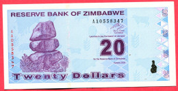 20 Dollars Neuf 3 Euros - Zimbabwe