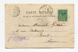 !!! CONGO, CPA DE 1904 POUR PARIS, CACHET MARITIME - Covers & Documents