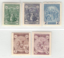 Tchécoslovaquie 1929 Mi 283-7 (Yv 258-62), (MH)* Trace De Charniere Propre - Nuovi