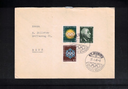 Switzerland 1948 Olympic Games St.Moritz Interesting Letter With Opening Day Postmark - Inverno1948: St-Moritz