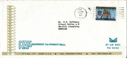 UAE Dubai Cover Sent To Denmark 31-1-1982 Single Franked - Dubai