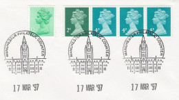 1997 CLOCK TOWER Manchester Town Hall EVENT Cover GB Stamps - Horloges