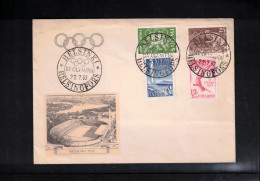 Finland 1952 Olympic Games Helsinki Interesting Cover - Zomer 1952: Helsinki