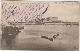 Guernsey : Albert Dock  And  Castle Cornet , Bateau - Guernsey