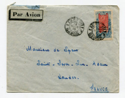 !!! AEF, LETTRE PAR AVION DE LIBREVILLE DE 1936 POUR ST SEVER - Cartas & Documentos