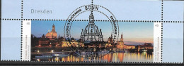 2014  Germany  Deutschland MI. 3068-9 FD-used Bonn  Blick über Die Elbe Auf Die Historische Innenstadt Dresdens - Gebraucht