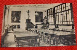 BRUXELLES - 2 CARTES : Collège Saint Michel, Rue Des Ursulines  - " Une Des 3 Salles D'étude " Et " Chapelle Intérieure" - Onderwijs, Scholen En Universiteiten