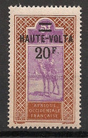 HAUTE-VOLTA - 1924 - N°Yv. 40 - Targui 20f Sur 5f - Neuf Luxe ** / MNH / Postfrisch - Ungebraucht